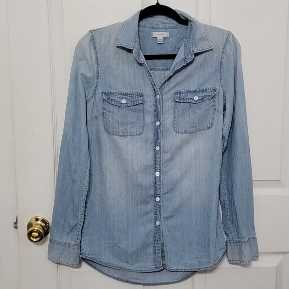 J. Crew Keeper Chambray Shirt - Picture 3 of 12